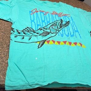 Jimmy Buffet BARRACUDA GREEN BLUE BLACK FISH T SHIRT-L